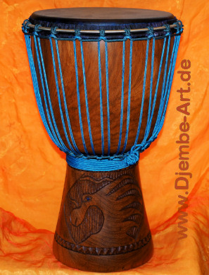 Djembé Art - Blue Chiwara - Djembe Trommel der Premiumklasse