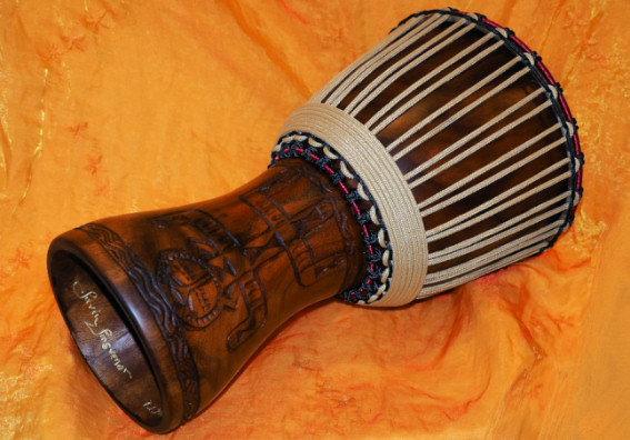 Djembé Art Trommel - Dogon Spirit, Djembe Trommel der Premiumklasse