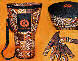Djembe Art Trommeltaschen, Djembe Tops und Bänder